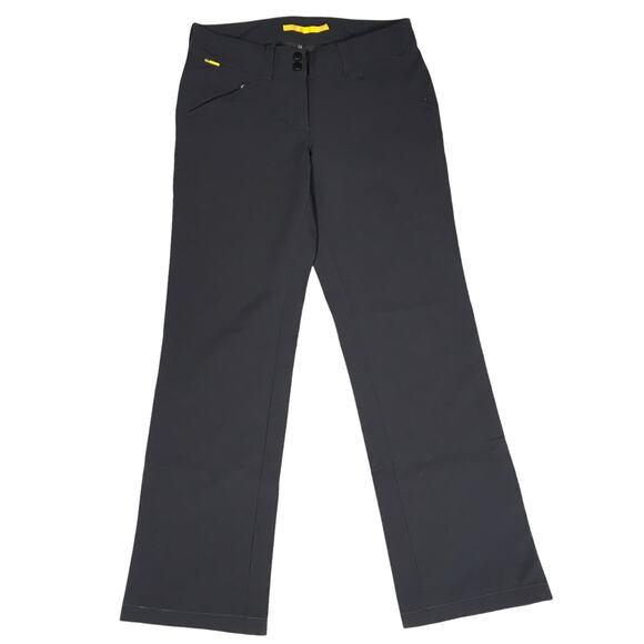 Lole Wicking Travel Pants UPF Protection Dark Grey Mid Rise Straight Leg Women 4 - Picture 1 of 14